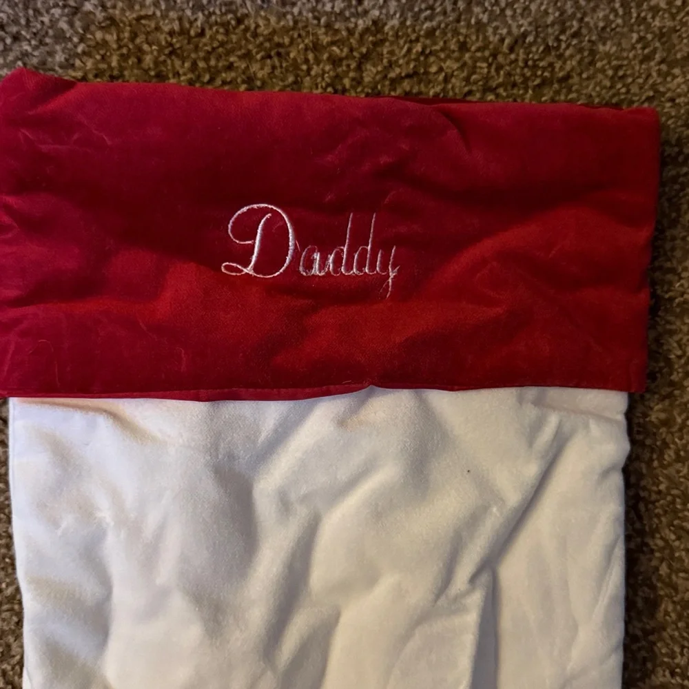 Pottery Barn Large Daddy Stocking
